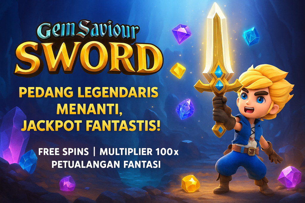 Gem Saviour Sword bukan slot biasa. Ia adalah perpaduan antara slot modern dan game petualangan